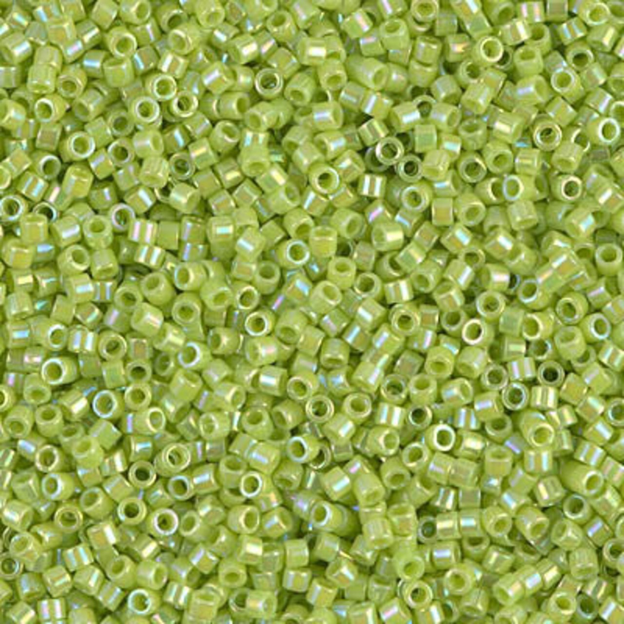 Miyuki Delica Bead 11/0, DB0169, Opaque Chartreuse AB, 5 grams